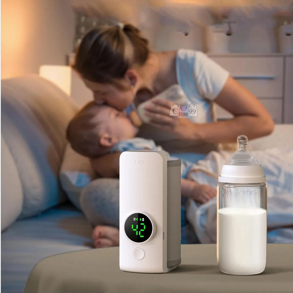 Calentador de Teteros Portátil – Práctico, Seguro y Perfecto para tu Bebé