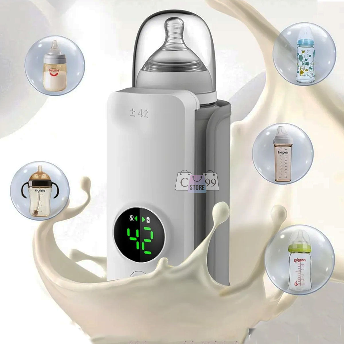 Calentador de Teteros Portátil – Práctico, Seguro y Perfecto para tu Bebé